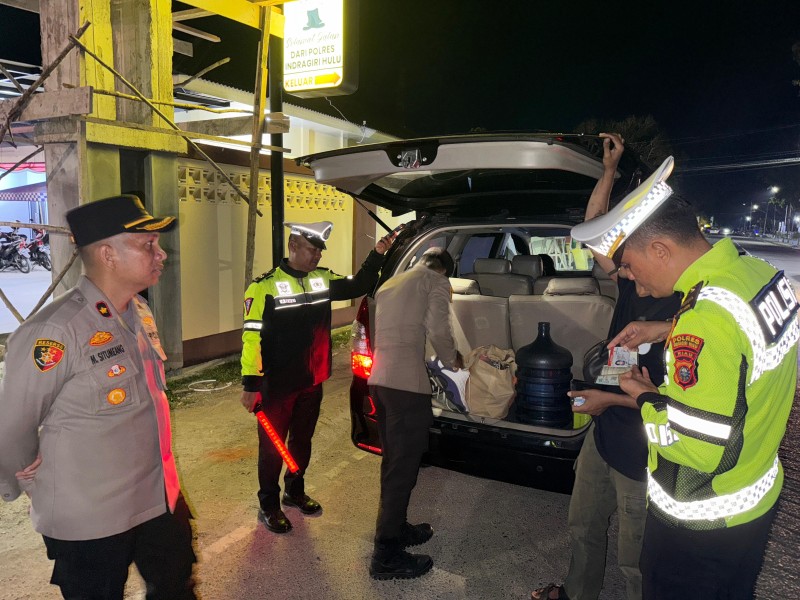 Polres Inhu Gelar Operasi Patuh Serentak di Seluruh Jajaran, Ratusan Pelanggar Ditilang