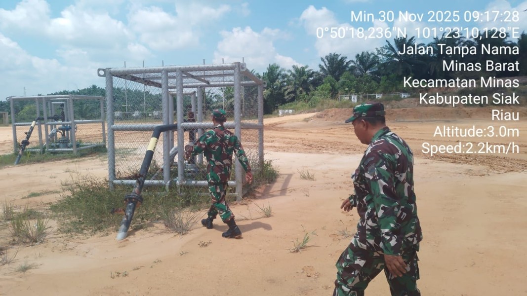 Pelda Benriyadi Pimpin Patroli Penguatan Binter SKK Migas PHR di Minas