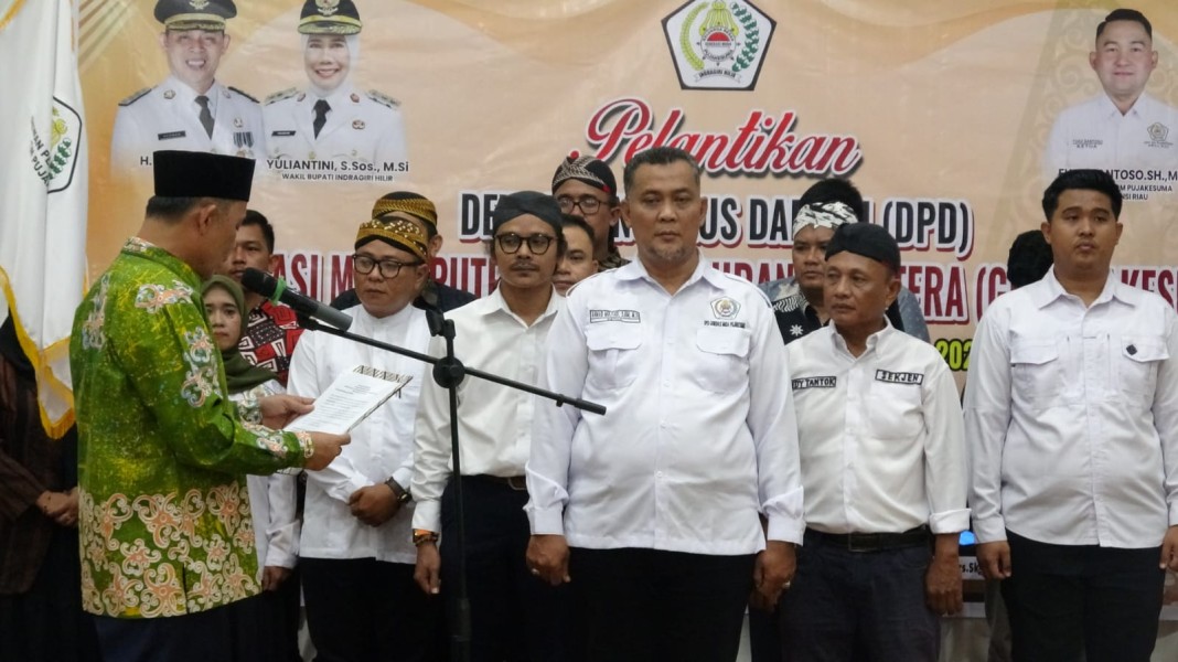 Dilantik Bupati Kabupaten Inhil, Achmad Mulyadi Sah Pimpin DPD GM Pujakesuma
