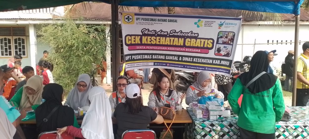 Meriahkan HUT RI ke-81, Pemdes Sungai Akar Gandeng Puskesmas Gelar Cek Kesehatan Gratis