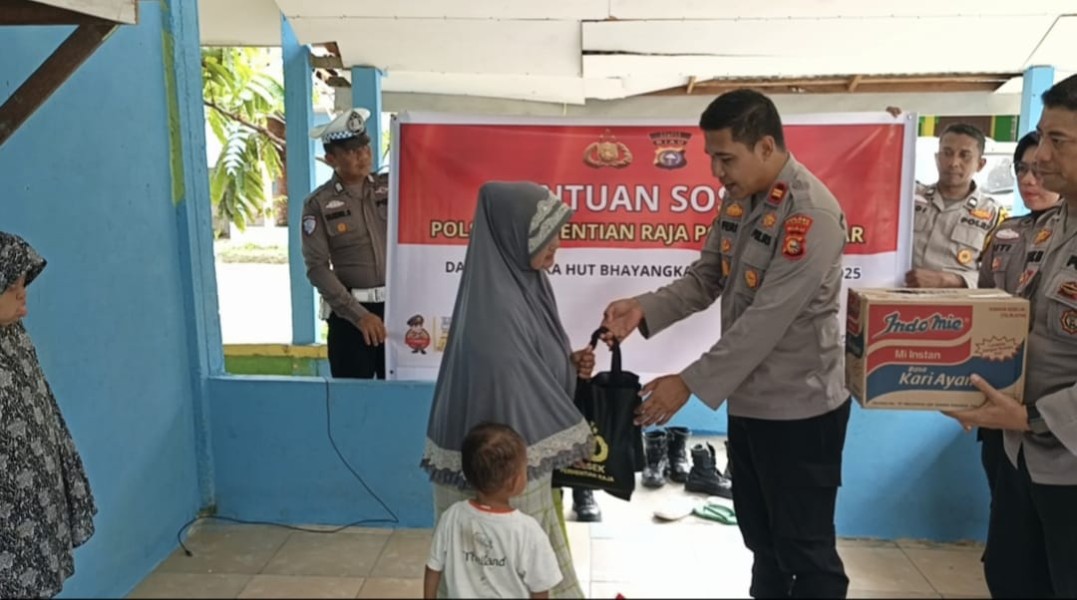 Kapolsek Perhentian Raja Berbagi Kebaikan:  Bantuan Sembako untuk Panti Asuhan Aulia Al Ikhlas