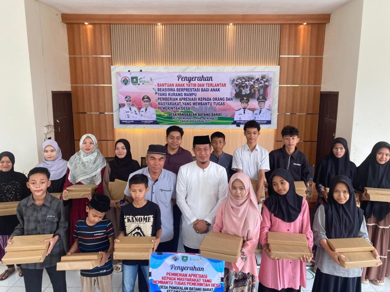 Tutup Tahun 2025, Pemdes Pangkalan Batang Barat Gelar Tiga Agenda Sosial dan Pendidikan