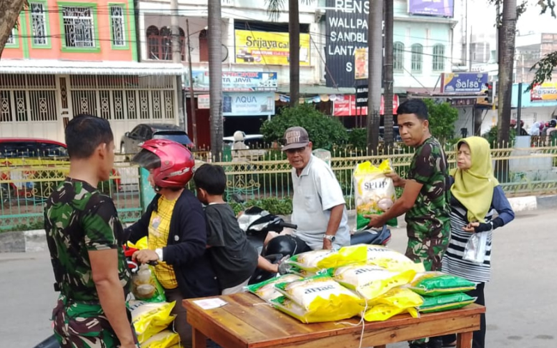 GPM Koramil 01 Dumai Bantu Warga Sukajadi