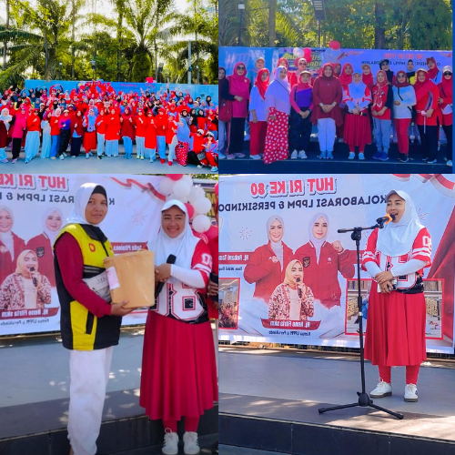 Hj. Neno Fitria Tunjukkan Kepedulian, LPPMI Minang Gelar Lomba, Senam Sehat & Aksi Sosial
