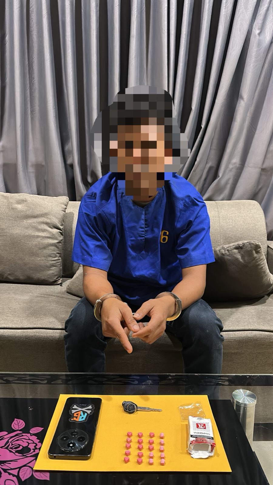 Edarkan Ekstasi di Pusat Kota, Pemuda 23 Tahun Diciduk Satres Narkoba Polres Dumai