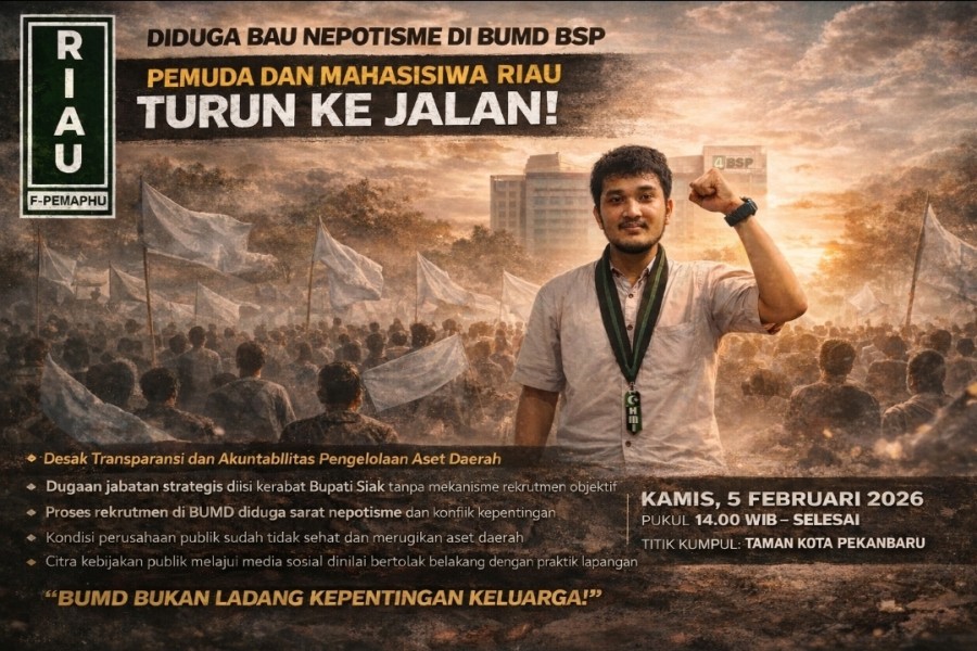 F-PEMAPHU Riau Akan Lakukan Aksi Terkait Dugaan Nepotisme Bupati Siak