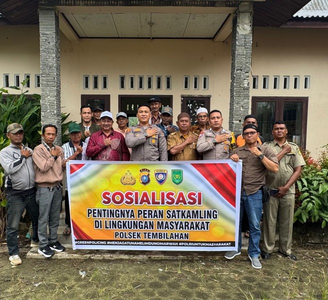 Kapolsek Tembilahan Ajak Warga Pekan Arba Aktif Jaga Keamanan Lingkungan