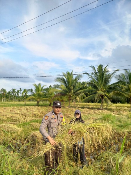 Polsek Reteh Kawal Program Ketahanan Pangan di Desa Sanglar