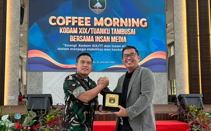 Bersama Kodam XIX/TT, PWI Riau Dorong Profesionalitas Jaga Stabilitas dan Keutuhan NKRI