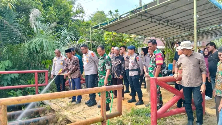 Kapolres Kampar Hadiri Doa Bersama Peresmian Pembangunan 3 Jembatan Merah Putih Presisi, Dukung Kemudahan Akses Dan Kemakmuran Masyarakat