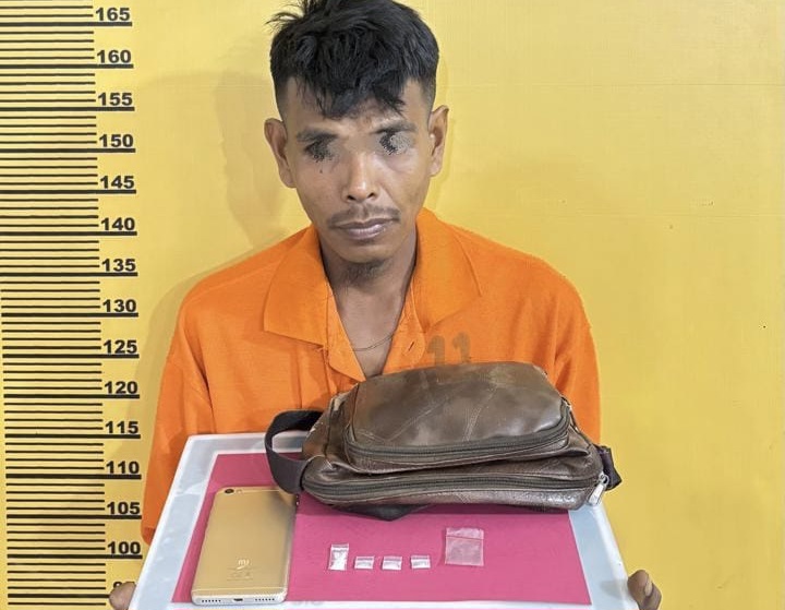 Niat Transaksi Sabu Gagal, Warga Desa Pulau Gelang Kuala Cenaku Diciduk Polisi