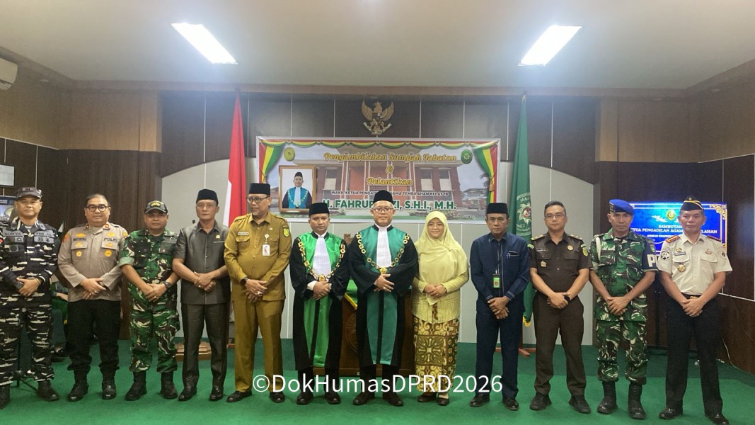 Wakil Ketua II DPRD Inhil Hadiri Pelantikan Wakil Ketua Pengadilan Agama Tembilahan Kelas IB
