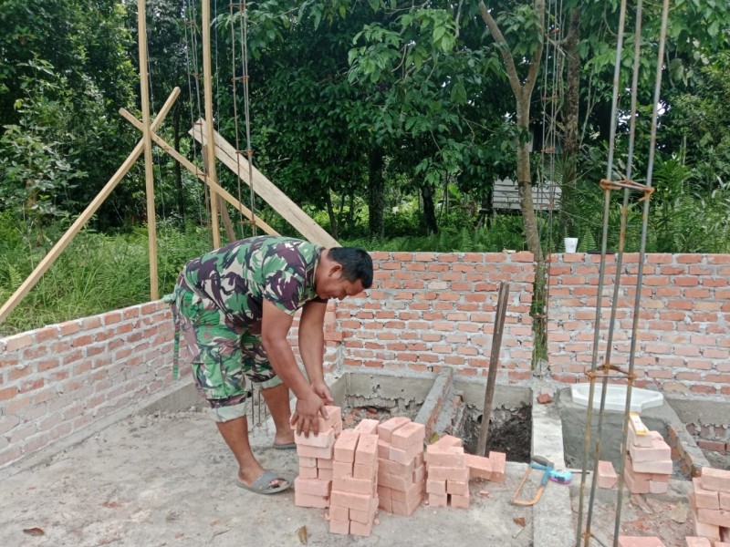 Hari Ketiga TMMD Ke-126 Kodim 0322/Siak, Progres Cepat, Satgas Fokus Tuntaskan RTLH dan Infrastruktur Warga