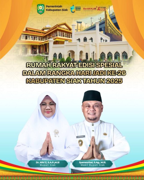HUT ke-26 Siak Tanpa Hiburan Artis, Bupati Afni Kunjungi Warga Pelosok