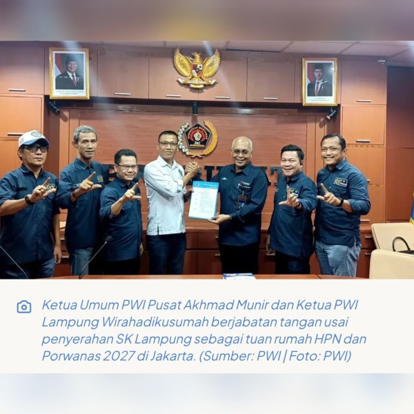 Lampung Resmi Jadi Tuan Rumah HPN dan Porwanas 2027