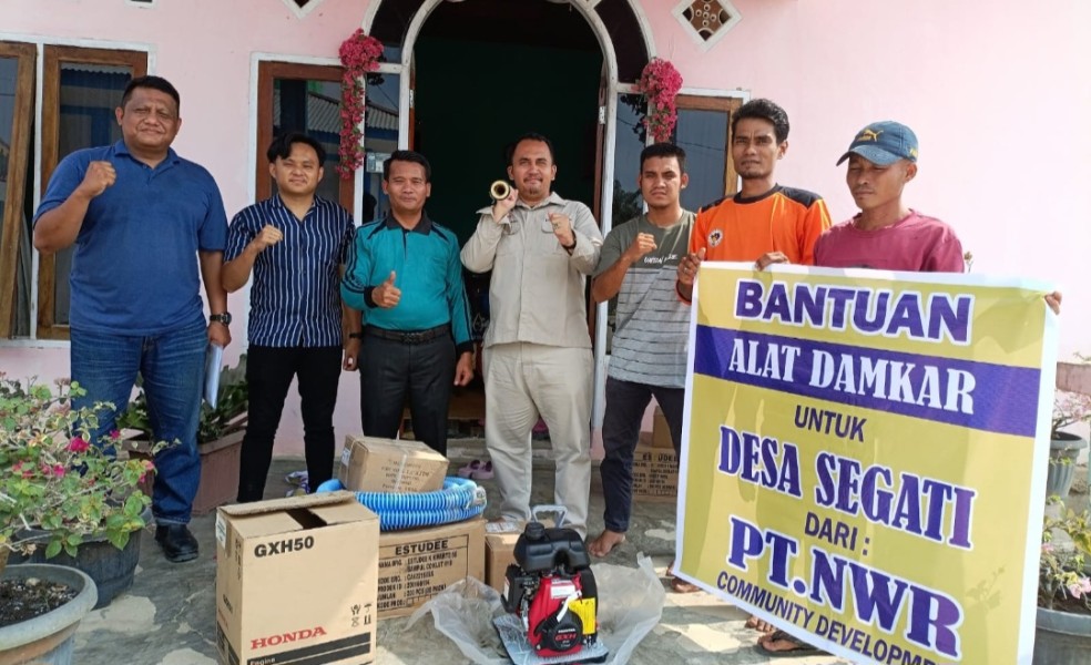 Perkuat Pencegahan Karhutla, PT NWR Salurkan Bantuan Mesin Mini Striker untuk MPA