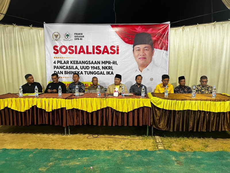 Yulisman Sosialisasikan Empat Pilar Kebangsaan di Desa Pasir Kemilu