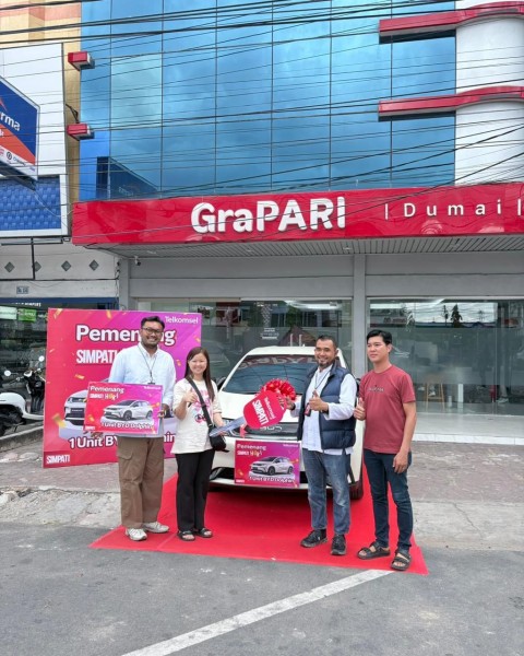 Selamat! Sulyani dari Dumai, dapat Mobil Listrik dari Telkomsel