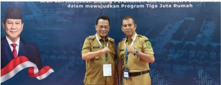 Bupati Rohil H Bistamam Jemput Bola Program 3 Juta Rumah Presiden Prabowo di Kemendagri
