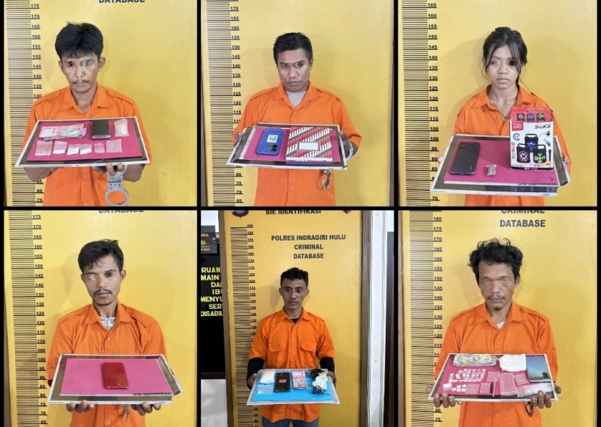 Belum Sepekan Dilantik, Kasat Narkoba yang Baru Langsung Tancap Gas, Anak Ratu Narkoba Inhu Dkk Diciduk