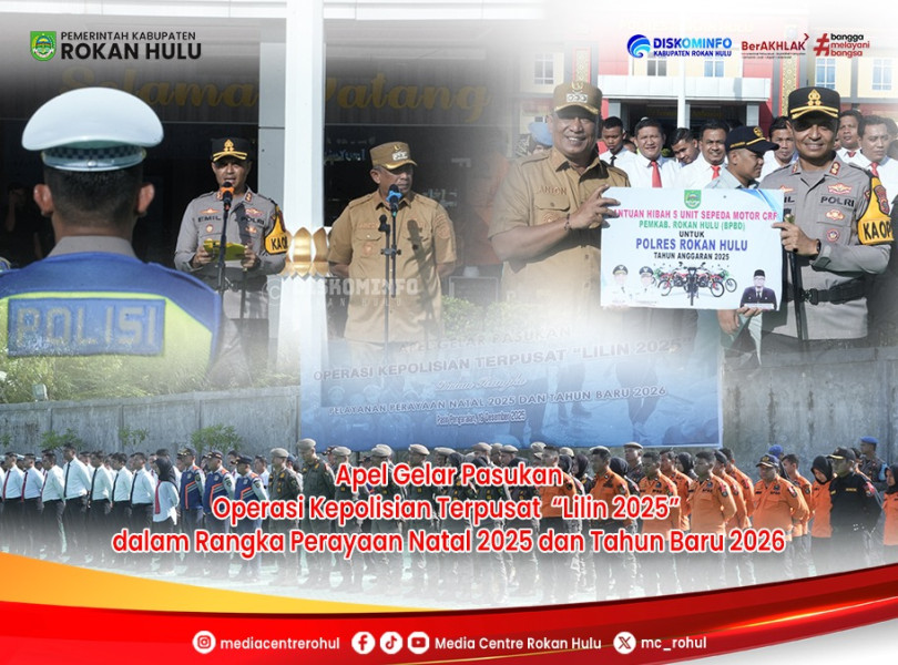 Amankan Nataru, Polres Rokan Hulu Gelar Operasi Lilin Lancang Kuning 2025