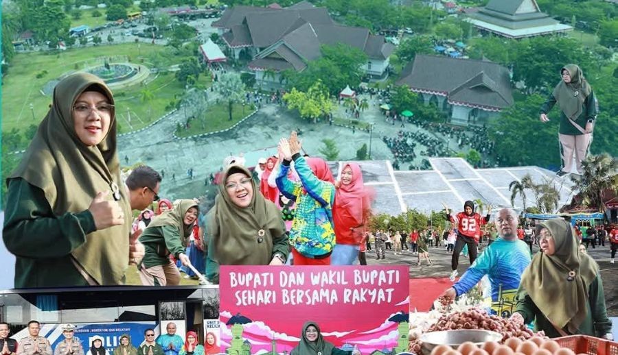 Ada Odong-odong Hingga Pasar Murah di Rumah Bupati Siak Hari Ini