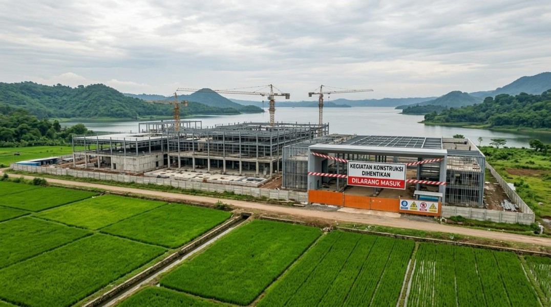 Proyek Data Center AI Rp3,5 Triliun di Jatiluhur Disetop Sementara, AMDAL dan PBG Belum Tuntas