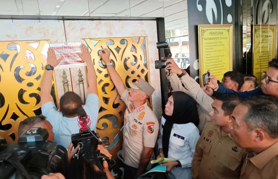 Pemko Pekanbaru Bertindak Tegas, THM Paragon Resmi Disegel