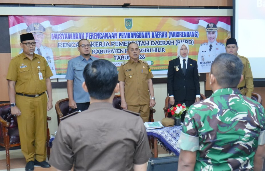 Dandim 0314/Inhil Hadiri Musrenbang RKPD Kabupaten Indragiri Hilir Tahun 2026