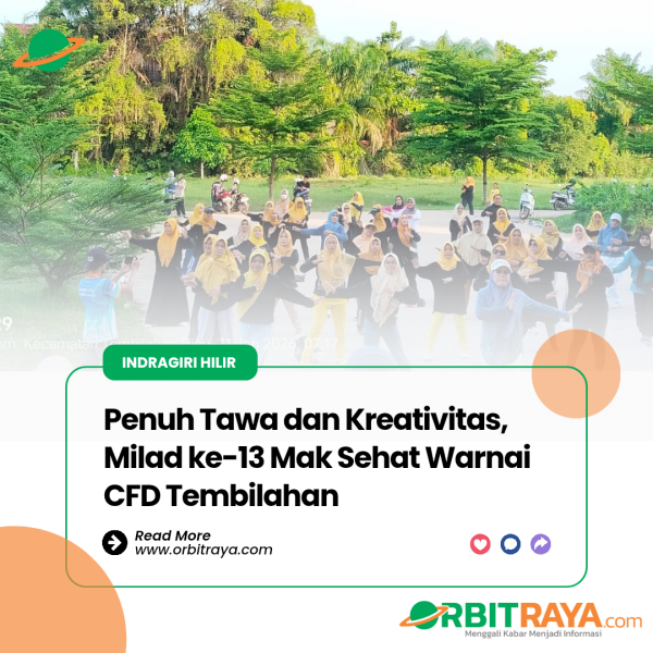 Penuh Tawa dan Kreativitas, Milad ke-13 Mak Sehat Warnai CFD Tembilahan