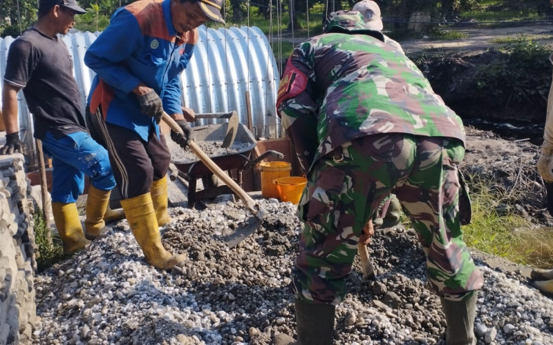 Satu Jembatan Armco Rampung, Kodim 0320 Dumai Kebut Penyelesaian Titik Kedua