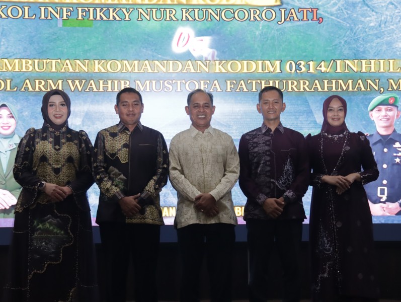 Bupati Inhil Apresiasi Pengabdian Dandim Lama dan Sambut Dandim Baru Kodim 0314/Inhil
