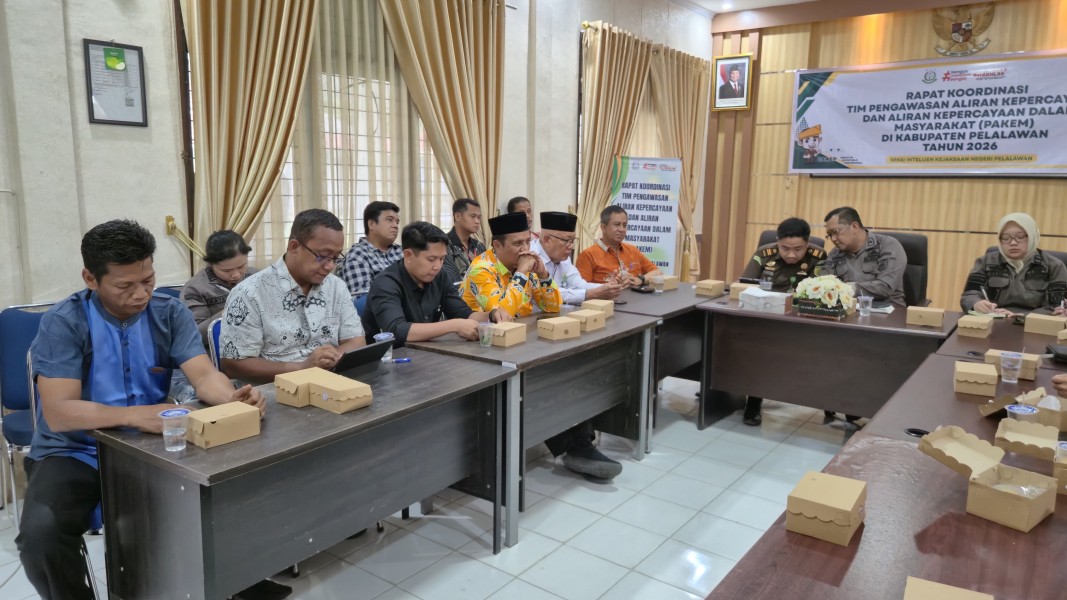Kejari Pelalawan Perkuat Sinergi PAKEM, Jaga Kerukunan dan Kondusivitas Daerah