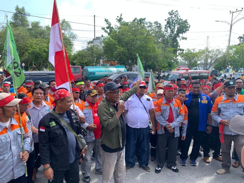 Hari Buruh, Pelindo Dumai Terima Kunjungan Rombongan DPC SBSI ’92 dan TKBM Pelabuhan