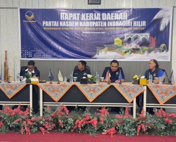 NasDem Inhil Target 1 Dapil 1 Kursi, Taufik Hidayat Tekankan Konsolidasi Sejak Awal