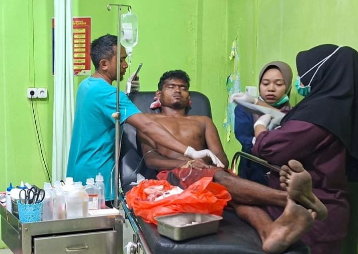 Harimau Serang Warga di Dermaga PT SPA Distrik Serapung Kuala Kampar