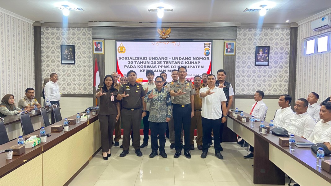 Perkuat Korwas PPNS, Polres Meranti Bahas Implementasi KUHAP 2025
