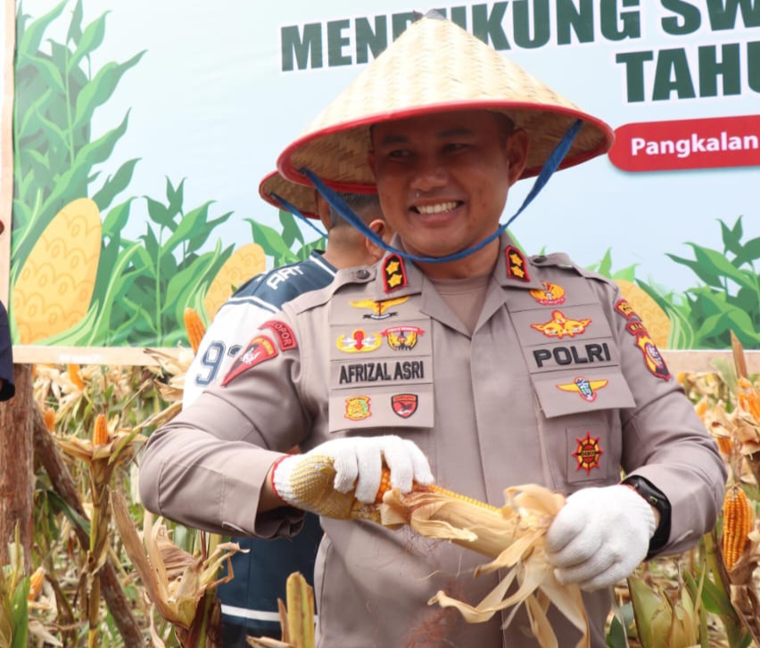 Kapolres Pelalawan Hadiri Panen Raya Jagung Serentak di PT Musim Mas: Dukung Ketahanan Pangan Nasional 2025