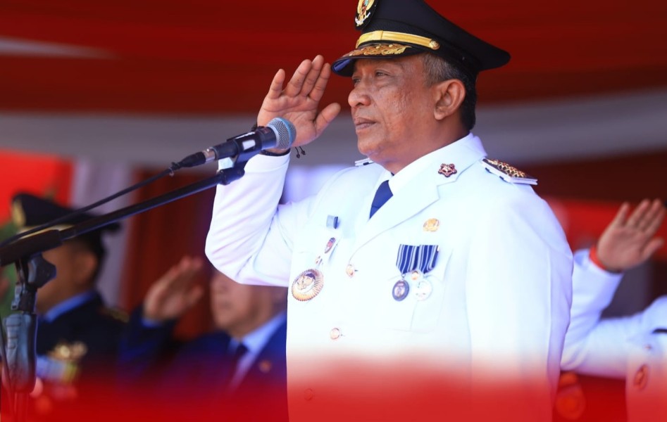 Upacara Detik - Detik Proklamasi HUT RI Ke 80 Tingkat Kabupaten Rohul