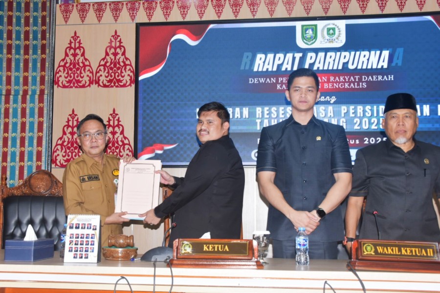 Pemkab Terima Laporan Reses Ke-III Anggota DPRD Bengkalis Tahun 2025