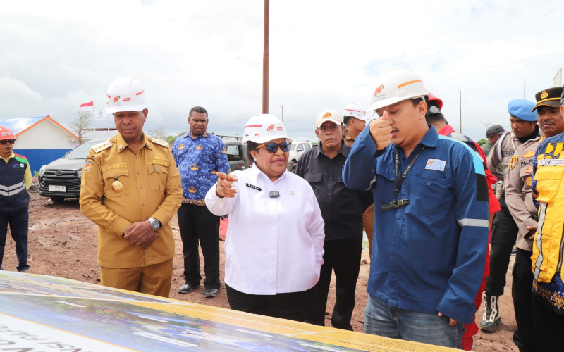 Wamendagri Tinjau Progres Pembangunan KPP Provinsi Papua Selatan