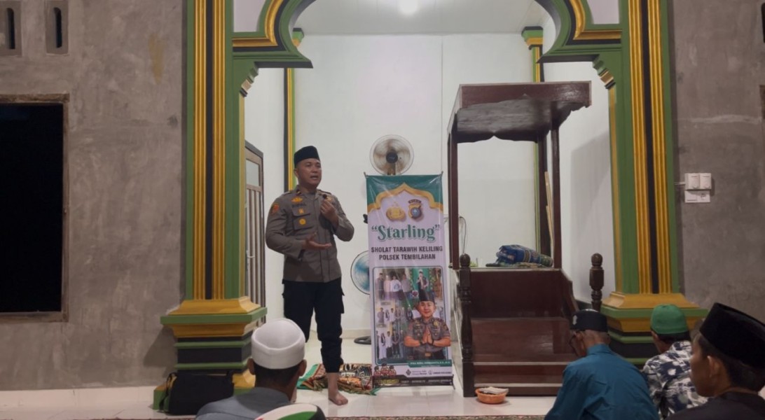 STARLING Polsek Tembilahan, Kapolsek Sampaikan Himbauan Kamtibmas