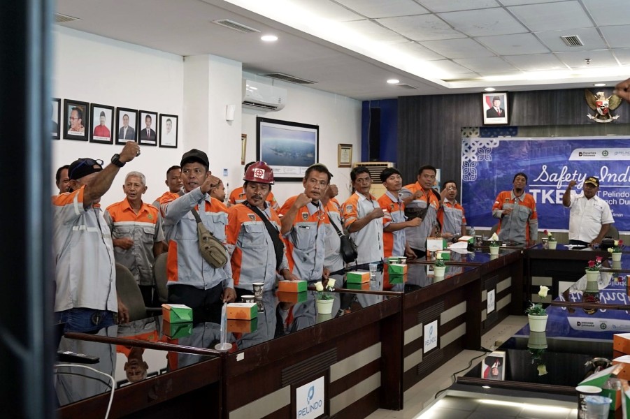 70 TKBM Pelabuhan Dumai Ikuti Safety Induction, Pelindo Tekankan Pentingnya K3