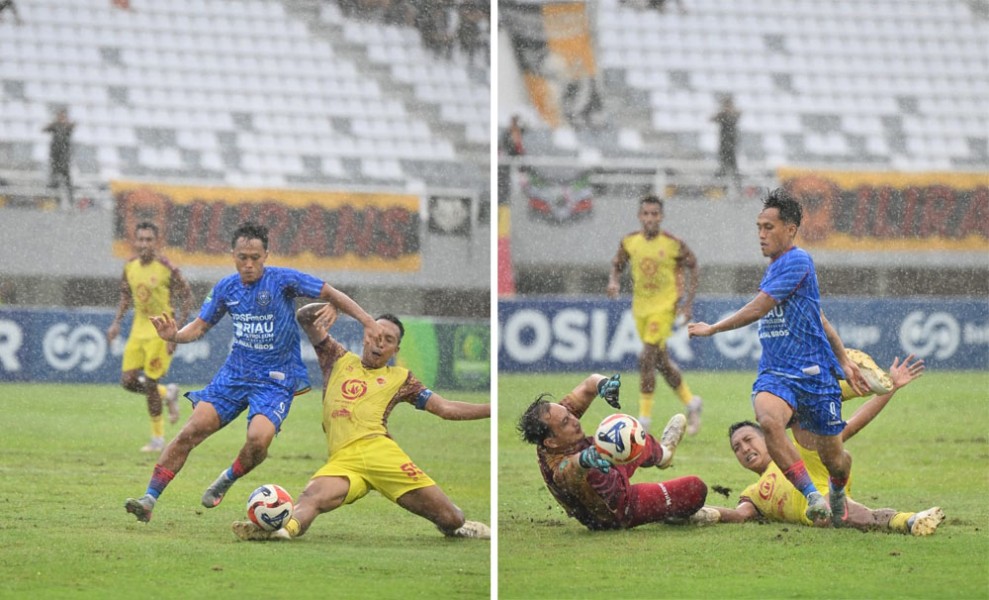 PSPS Pekanbaru Tampil Perkasa, Bungkam Sriwijaya FC 5-2 di Stadion Jakabaring
