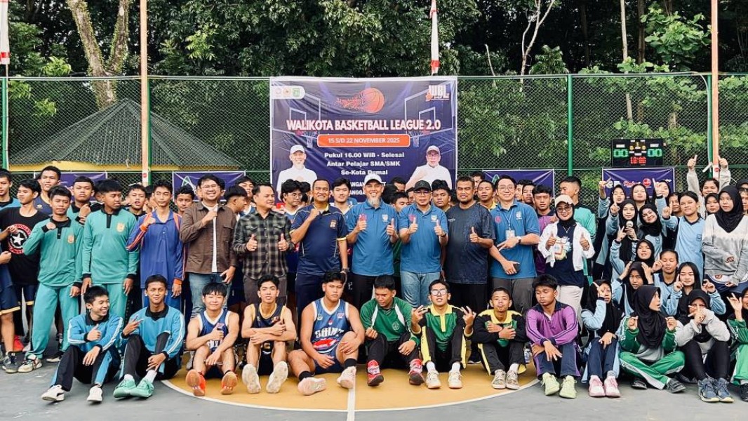Wali Kota Dumai Resmi Membuka Basketball League 2025