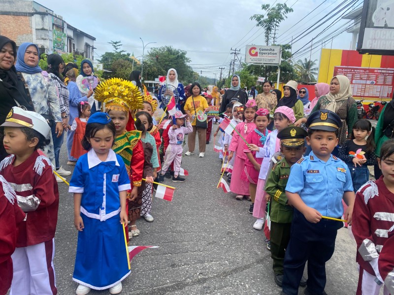 TK Kemala Bhayangkari 06 Bangkinang Kota:  Meriahkan HAN 2025 dengan Semarak Kostum Budaya dan Kreativitas Anak!