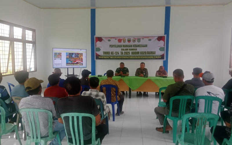 TMMD ke 124 Kodim Dumai Perkuat Semangat Kebangsaan Melalui Penyuluhan