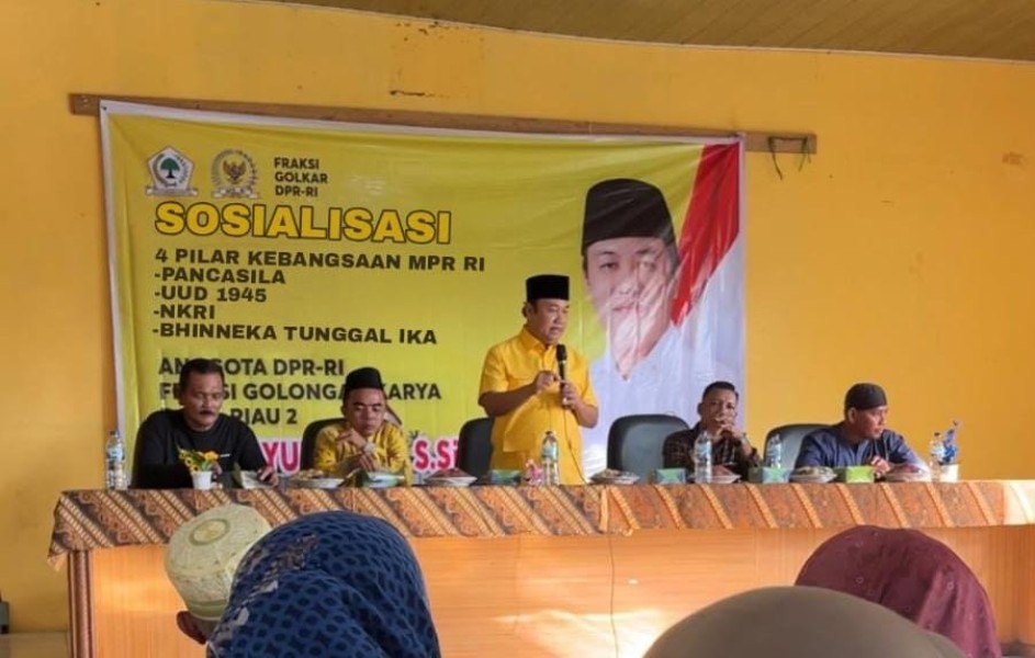 Yulisman Sosialisasikan Empat Pilar MPR RI di Desa Padir Batu Mandi, Inhu