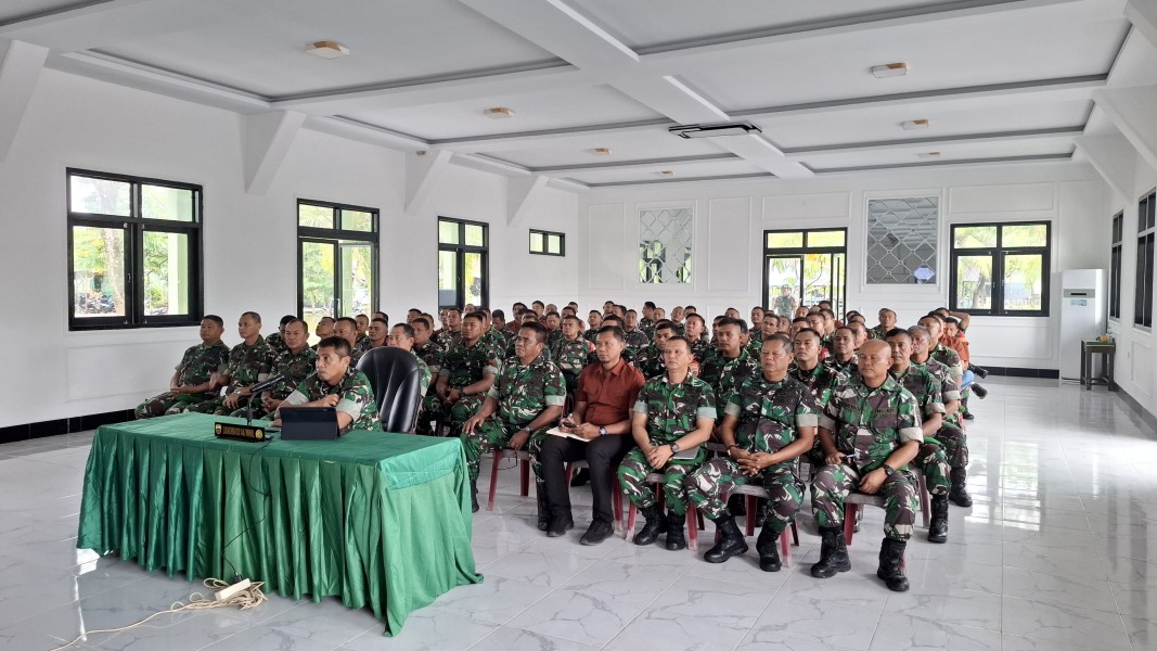 Personel Kodim 0314/Inhil Ikuti Penyuluhan Hukum dari Kodam I/Bukit Barisan