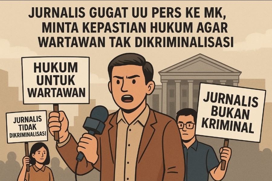 Jurnalis Gugat UU Pers Ke MK, Minta Kepastian Hukum Agar Wartawan Tak Dikriminalisasi